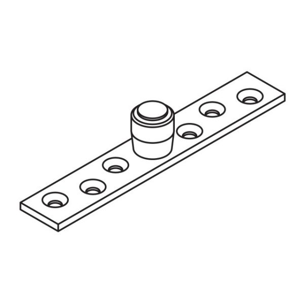 HAWA PORTA 300/600 rullītis ar plāksni 20mm grīdas vadotnei, cinkots tērauds
