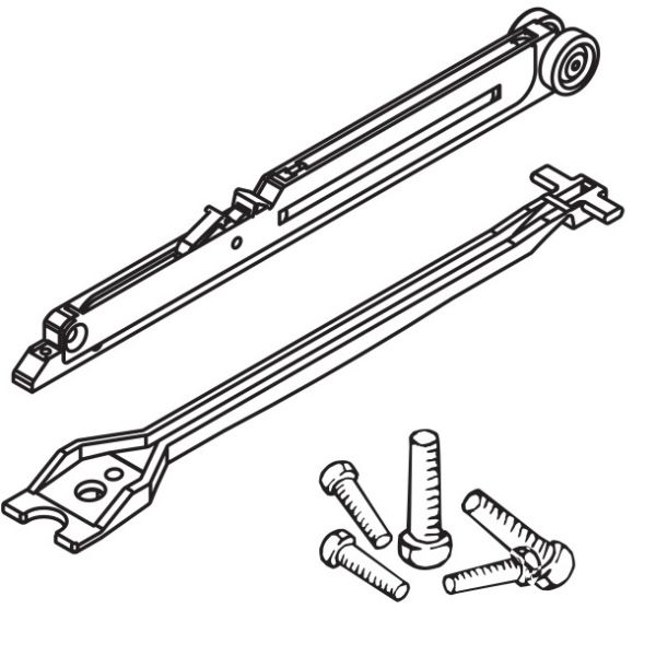 HAWA Porta 60/100, Divido 100 SoftClose mehānisms vienpusējs, vērtnei 10-60 kg