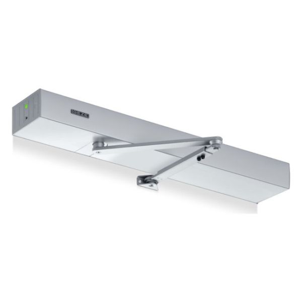 POWERTURN F durvju automātikas komplekts ar vērējroku ugunsdrošām durvīm, sudraba krāsa