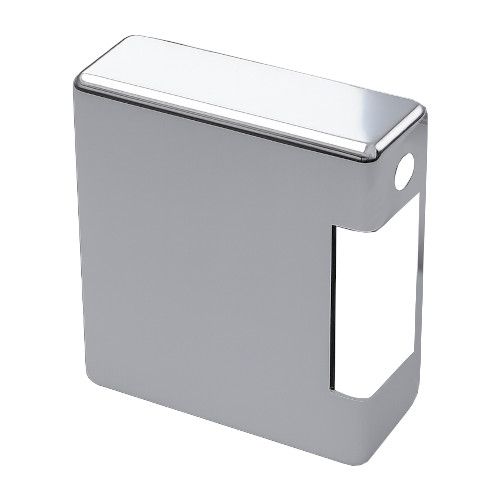 LQ 683W50 Taisnstūra formas pretplāksnes nosegvāku komplekts, anodēts sudraba tonis (002)