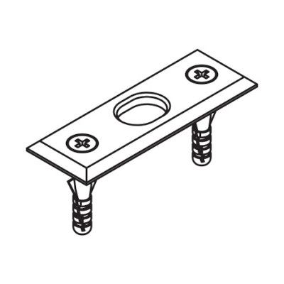 HAWA 13130 grīdas slēdzenes pretplāksne, tērauds hromēts
