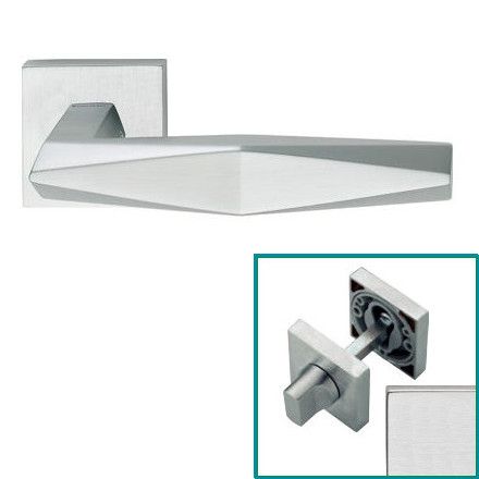 PRISMA  handle/rose 019 set.WC 233NT, satin chrome