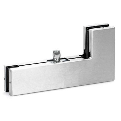 Upper fitting angle for all-glass doors with fanlight PT40