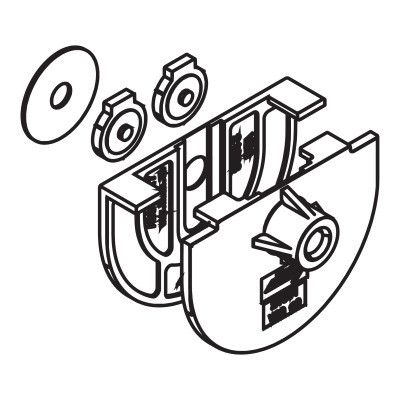 PUROLINO PLUS 80 template for fully tempered laminated glass, 2x4 mm