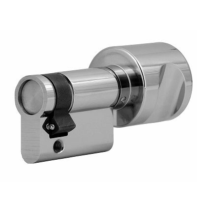 Puscilindrs ar pogu P30-10, niķelēts misiņš