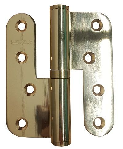 Izceļama eņģe ar gredzenu 100x88, pulēts misiņš, kreisā