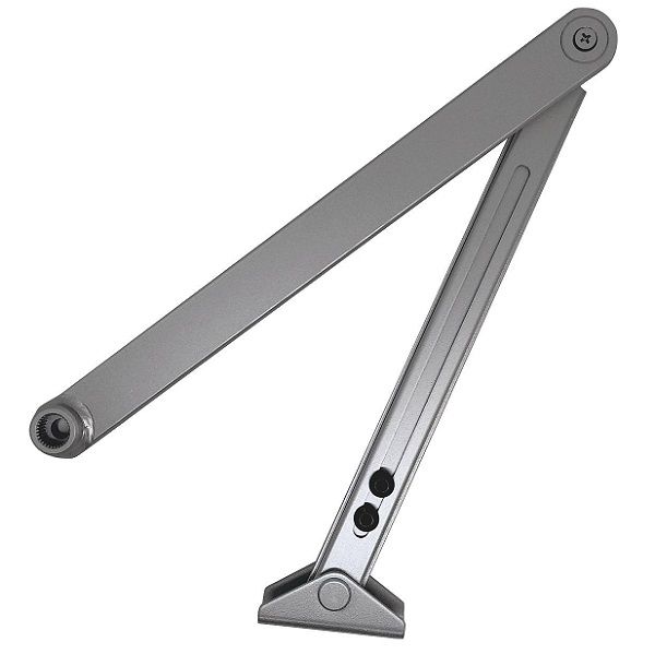 Door closer link arm L190, silver tone