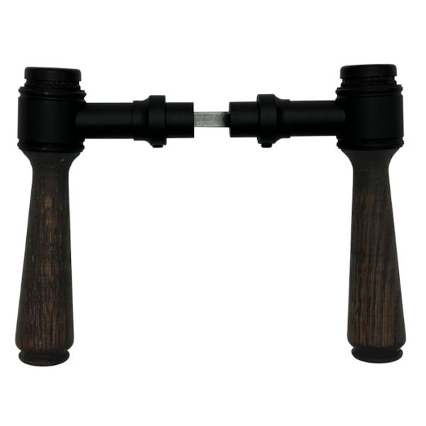 KURZEME 375R rokturu pāris, matēti melni, tveramā daļa - tumšs ozols