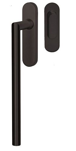 RONNY balcony door handle, black steel look