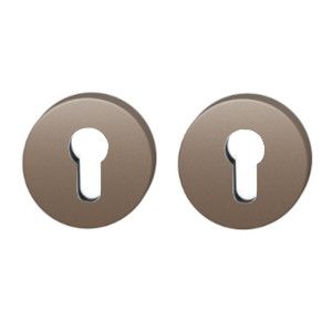 Rozešu pāris PZ atslēgas, alumīnijs graudaini matēts vidēji tumšas bronzas tonī S5