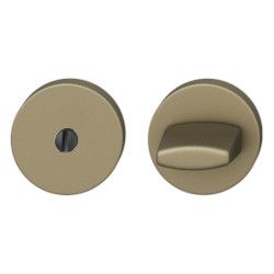 Rozešu pāris WC ar aizgriezni, bez krāsas indikatora, alumīnijs graudaini matēts vidēji tumšas bronzas tonī S5