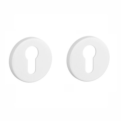 APRILE R PZ round rose, 7mm, matt white 