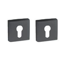 Rozetes Q08KY kantainas PZ, matēts melns RAL 9005