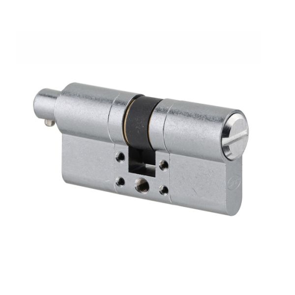 S11-WC modular cylinder with knob connector and coin slot, P30-30mm, satin nickel