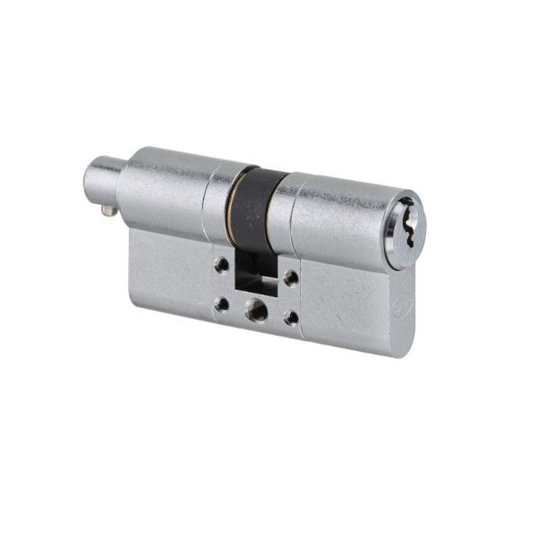 S11 modular cylinder with knob connector P30-30mm, 3 keys, satin nickel