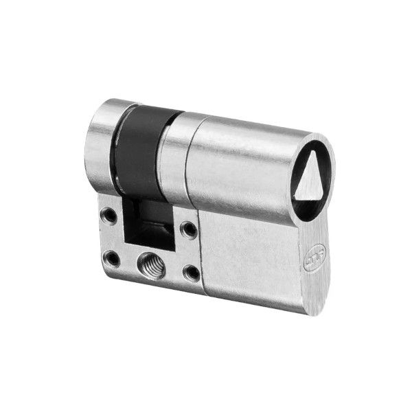 S11 modulārs puscilindrs trīsstūra atslēgai,10-30mm, niķelēts satinēts