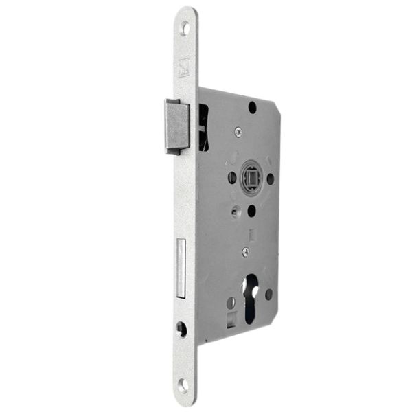 Vi22 mortise lock PZ 55/20/8/72, silver, LEFT, bulk packaging