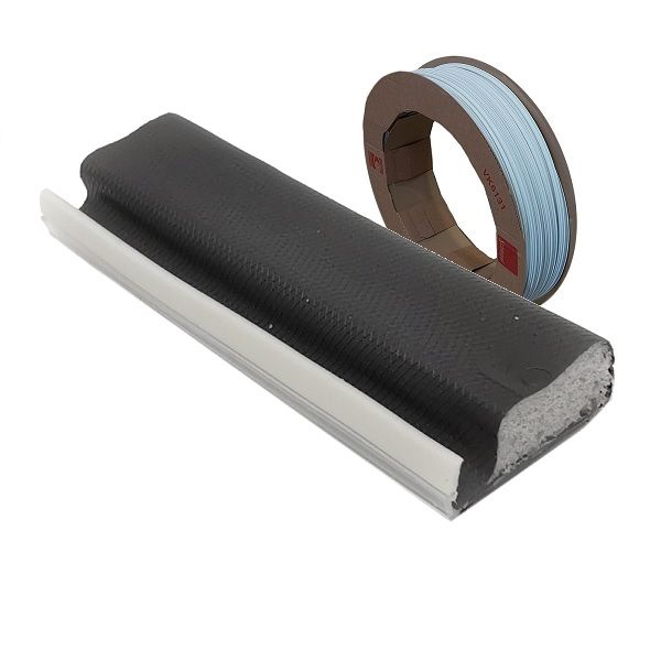 Schlegel blīve QL-3053, tumši pelēka RAL7024, 7.5x12 - RULLIS (200 m)