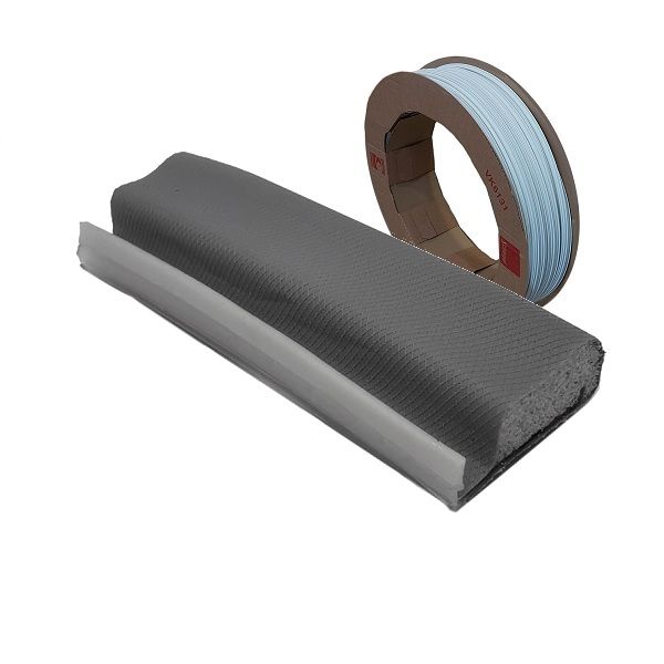 Schlegel blīve QL-3053 pelēka RAL7001, 7.5x12 - RULLIS (200 m)