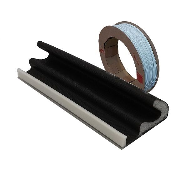 Schlegel durvju blīve QL-3073, tumši pelēka RAL7024,10.5x13 (rullis 200 m)