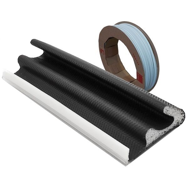 Schlegel blive QL-3091, grafita peleka RAL7024, 9.8x15 (rullis 150 m)