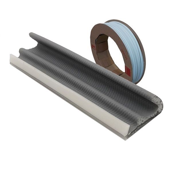 Weather seal Schlegel QL-3095, 8x10, grey RAL7001