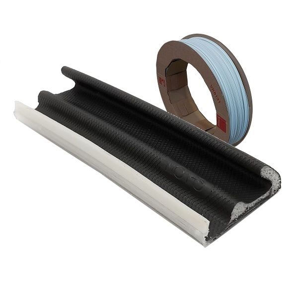 Schlegel blīve QL-3096, pelēka RAL7024, 8x12 (rullis 200 m)