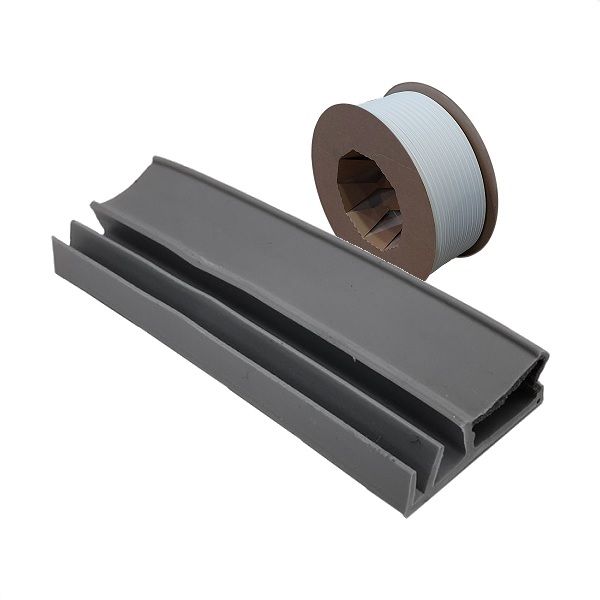 ASF4000 Logu un durvju blīve, 12mm, pelēka