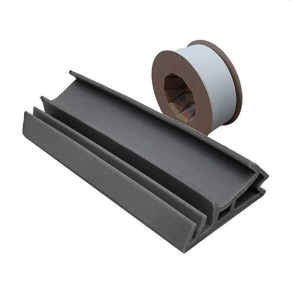 Logu/durvju blīve 5250, 15 mm, pelēka