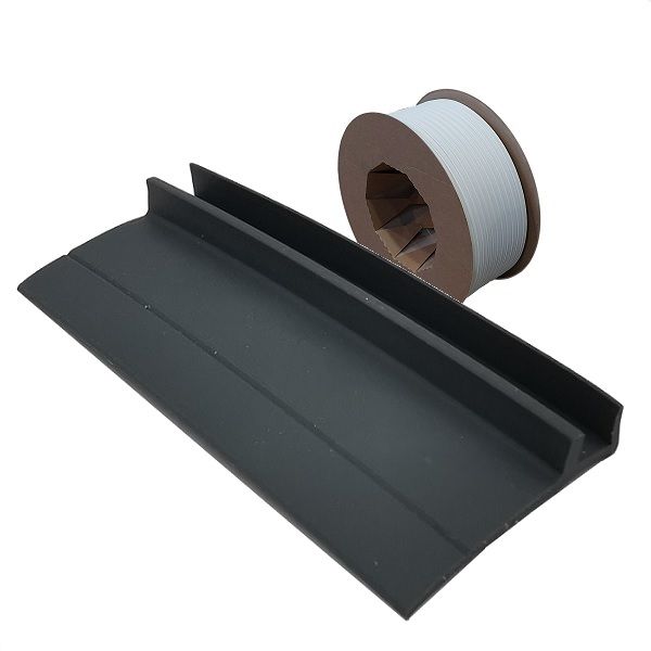 Weather seal 5427, 19mm, AC, dark grey