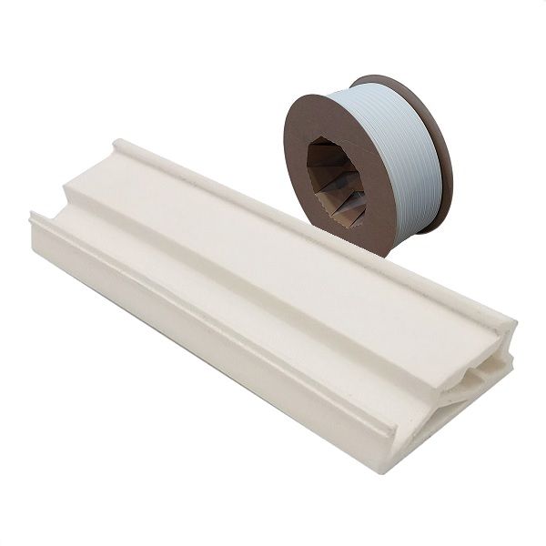 Blīvgumija Deventer SP125, 8x12mm, balta