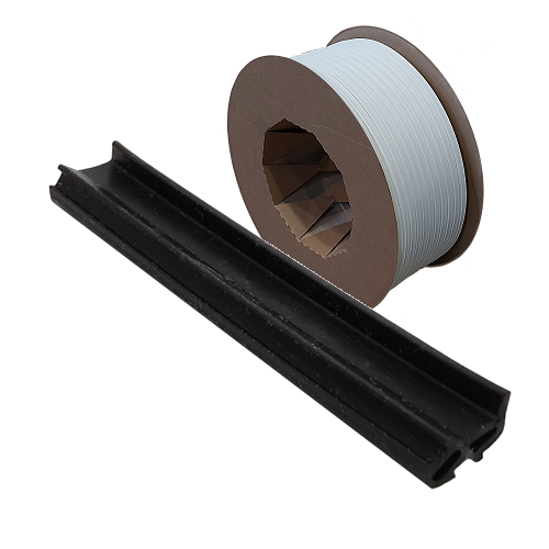 Atdurblīvējums PVC logiem REHAU 1330101,  EPDM, melns - rullis 500 m