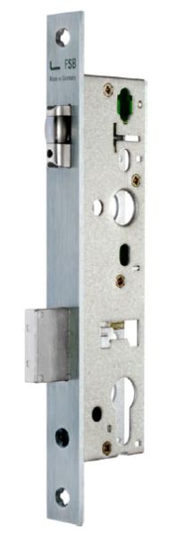 Framed door rolling latch lock 02, PZ 35/16, st.steel