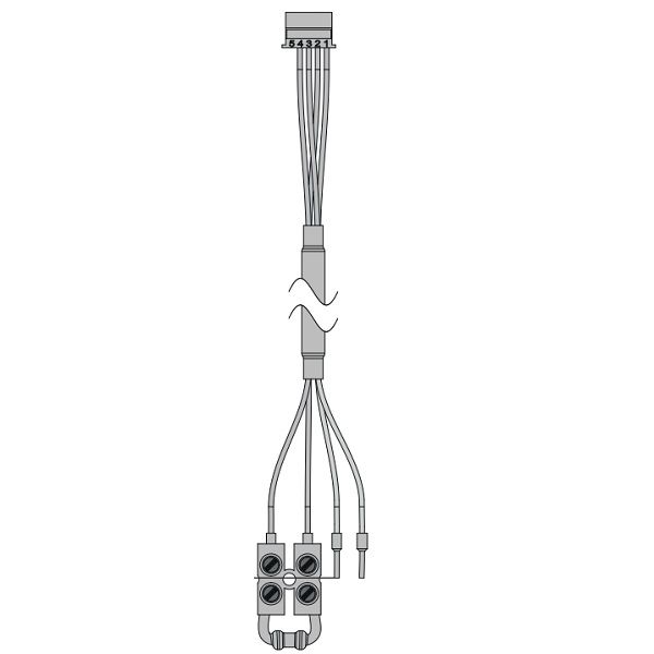 SI-BUS cable 8m, socket/open end, link for cable connector to power supply