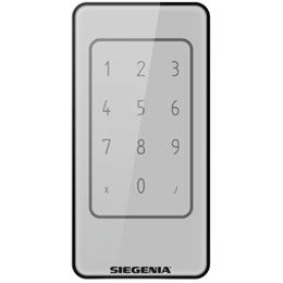 SI-BUS keypad, built into door leaf, silver tone