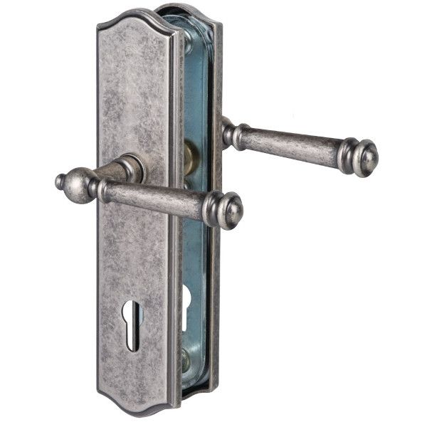 SICURA MOUNT ārdurvju uzlikas ar abpusējiem rokturiem PZ92, matēts antīkas dzelzs tonī AD