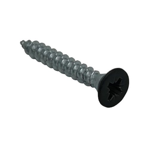 Skrūve ar zeņķa galvu, 3.5x25 mm, melni krāsota