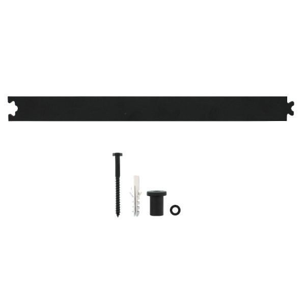 Sliding door rail extension kit 90cm, steel, black