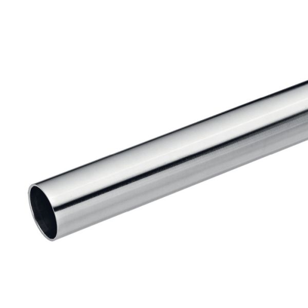 SM.010.A.19 Tube for fastening panels, Ø19 mm, length 6000 mm, stainless steel satin
