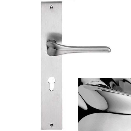 SPIRIT handle/backplate set.PZ, polished chrome