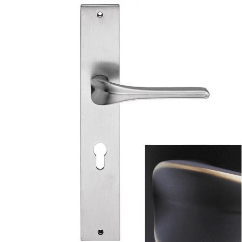 SPIRIT handle/backplate set, PZ, matt bronze