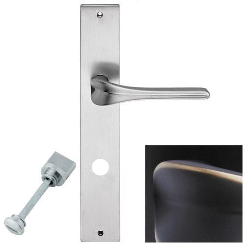 SPIRIT handle/backplate set.WC 233NT, matt bronze