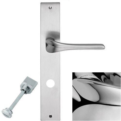SPIRIT handle/backplate set.WC 233NT, polished chrome