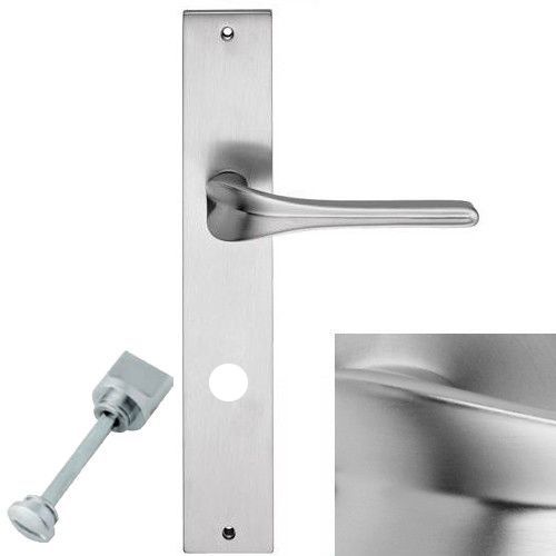 SPIRIT handle/backplate set.WC 233NT, satin chrome