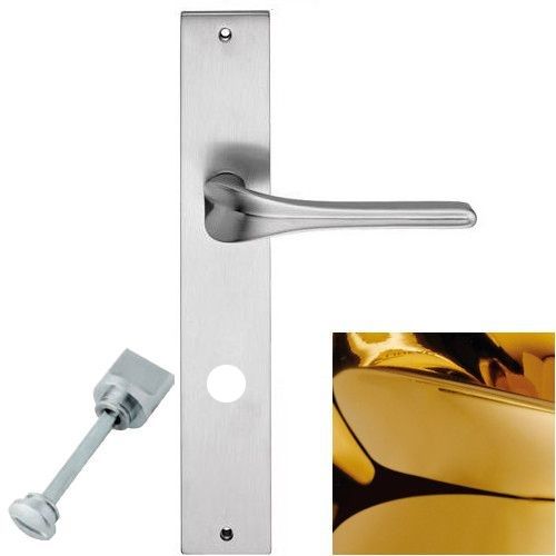 SPIRIT handle/backplate set.WC 233NT, gold plated