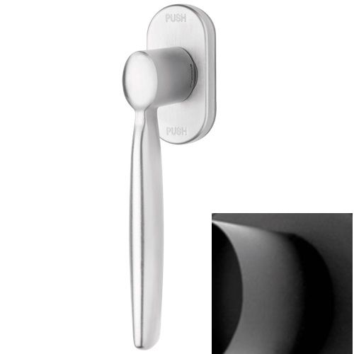 SPRING ZINCRAL logu rokturis ar SMARTBLOCK funkciju, matēti melns