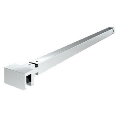SQUARE stabilisation rod wall/glass 90°, 415 mm, bright chrome-plated