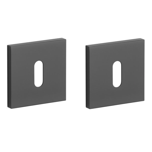 BB kantainas rozetes 53x53mm, biezums 7mm, matēti melns