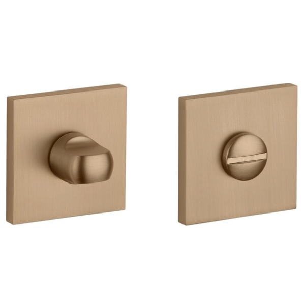 WC aizgrieznis 4x4/6/8mm, kantainas rozetes 53x53mm, biezums 7mm, gaiši brūns,metālisks tonis