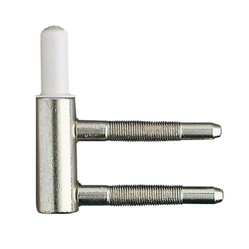 Lower part for drill-in hinge, polished stainless steel tone